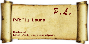 Pály Laura névjegykártya